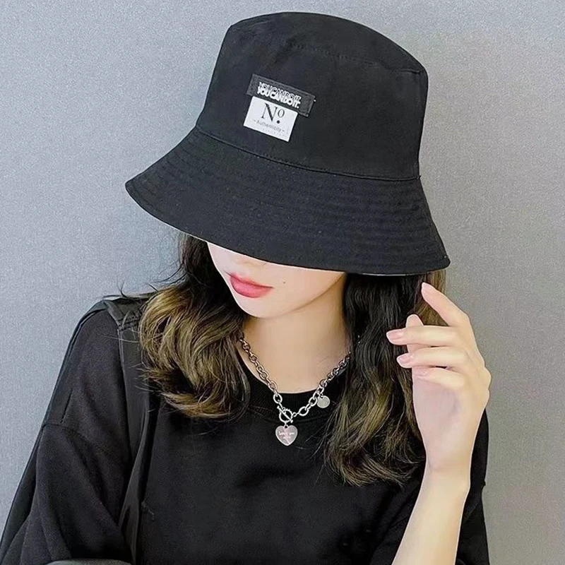 Summer Double-Sided Wear Women Bucket Hat Fashion Print Wide Brim Fordable Panama Fishermen Cap Outdoor Travel Beach Visor Hats