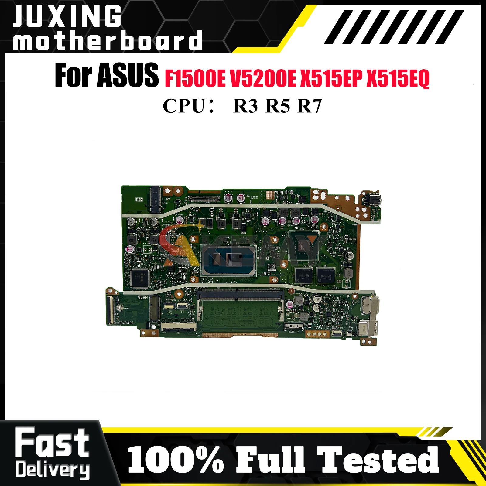

X415EP Материнская плата для ноутбука ASUS VivoBook V4200E V5200E F1400E F1500E X515EQ X515EP X415E Материнская плата с процессором R3 R5 R7 OK tests