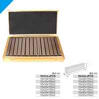 28 Pieces 10MM Parallel Horn Pad Table Vise Parallel Plate Equal Height Angle Milling Machine Flat Vise Pad