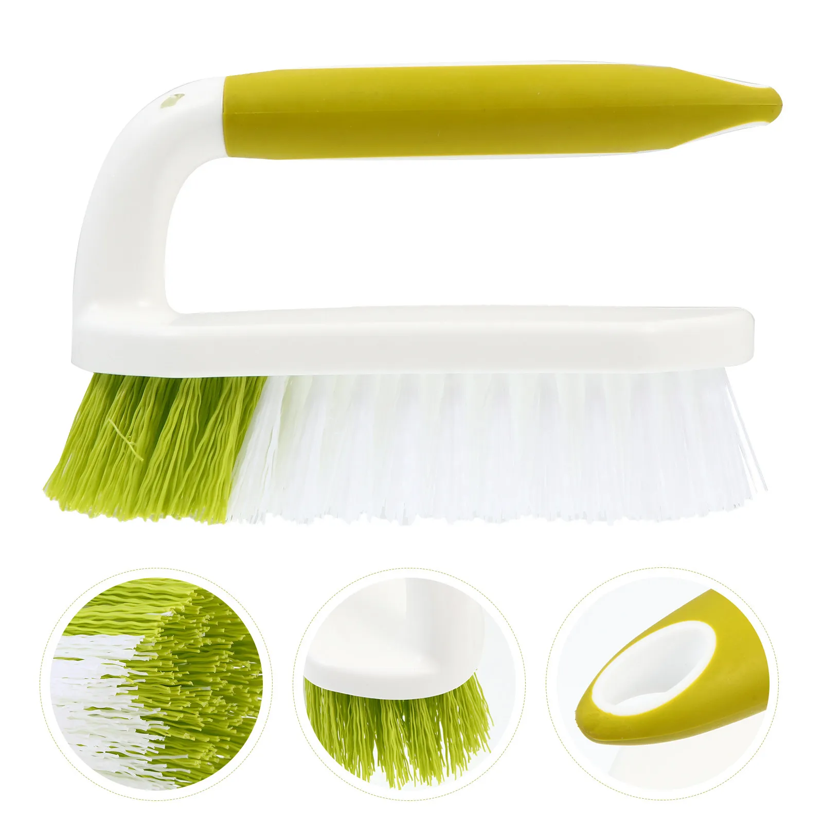 1Pcs Compact Plastic Cleaning Brush Strong Blot Removing Ability for Bathroom Kitchen Carpet Floor Narrow Area Home Cleaning