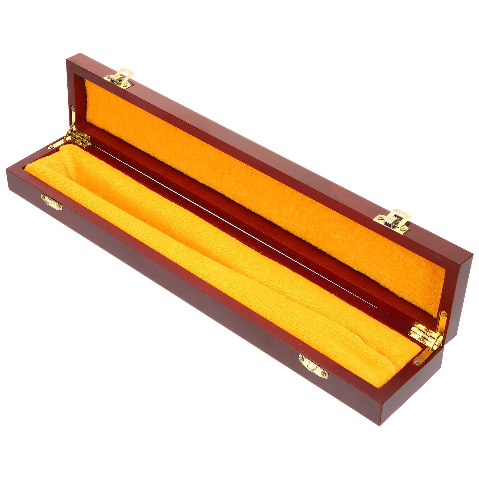 

Folding Box 9 5 10 Inch Red Wood Style Paper Fan Retro Tassel Fan Box Holder Pen Case Tissue Organizer Gift Container