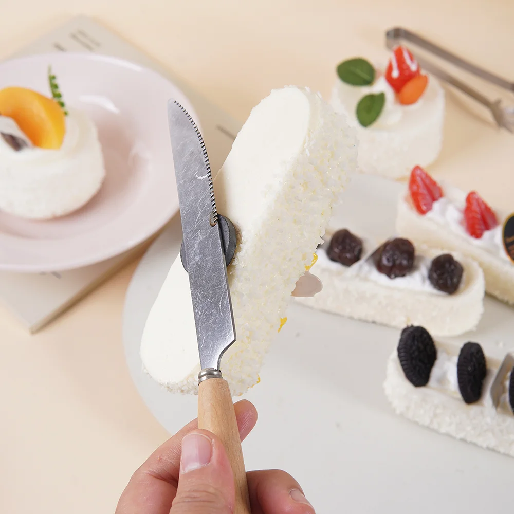 1pc Long Strip Simulation Fruit Cream Cake Soft Pinch Relieve Daily Stress And Tension Slow Rebound Kitchen Decoration Gift Toys