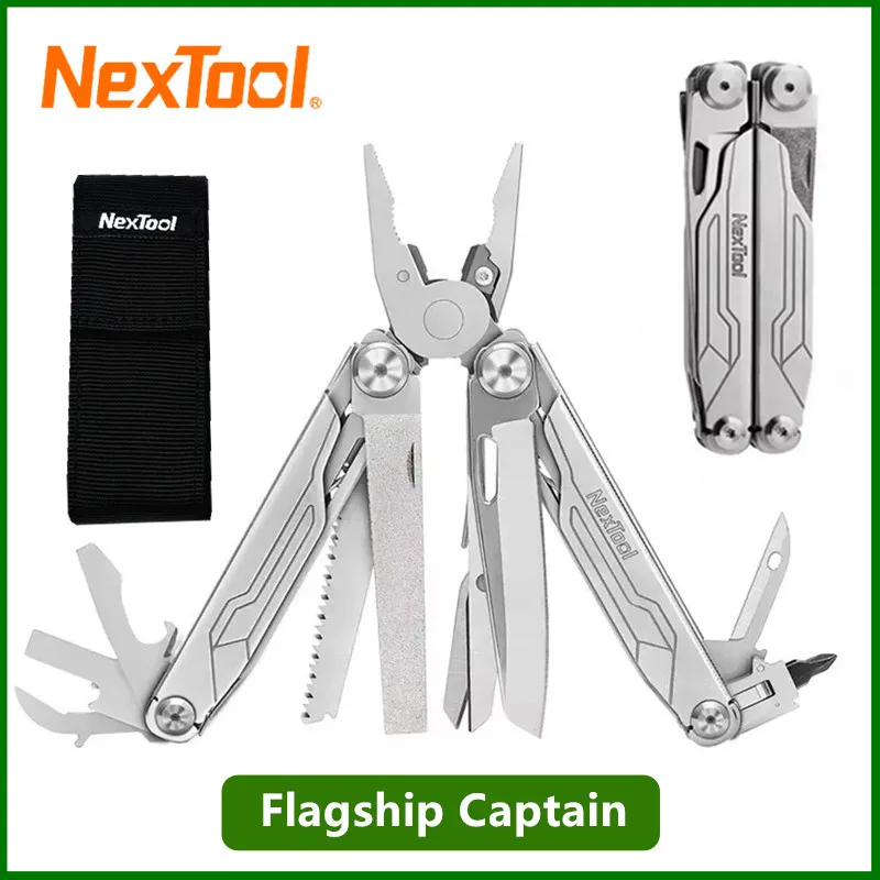 NexTool 19 In1 Flagship Captain Multitool Plier EDC Pocket Survival Knife Folding Hand Tool Camping Knife Saw Outdoor Multi-Tool