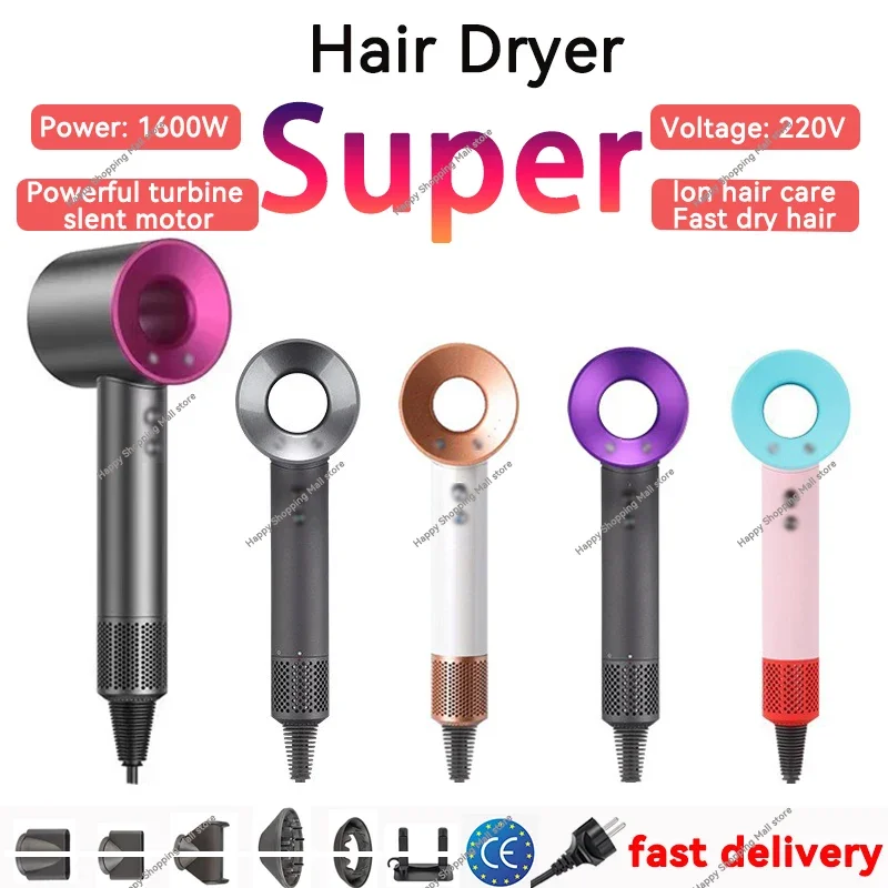 SenCiciMen Intelligent Hairdryer 1600W with Temperature Control Quick Drying Cold Hot Air Styling Care for Home Use
