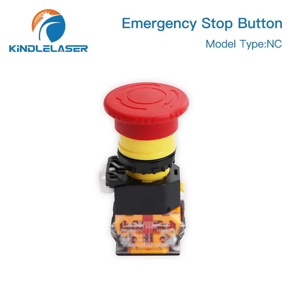 KINDLELASER Emergency Stop Button NC for CO2 Laser Engraving Cutting Machine