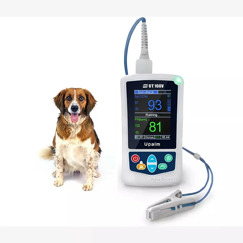 High-quality Veterinary Handheld Silent sleep monitoring Suitable for 0-200KG animals pulse oximeter For Pet Hospital