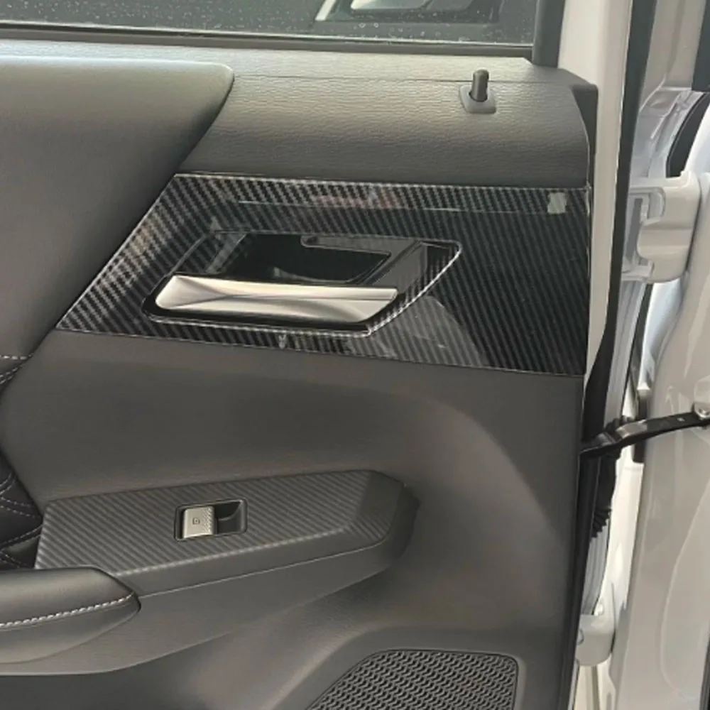 For Mitsubishi Outlander 2022 2023 2024+ Inner Door Bowl Cover Frame Trim Handle Armrest Handrail Accessories Decoration Stick