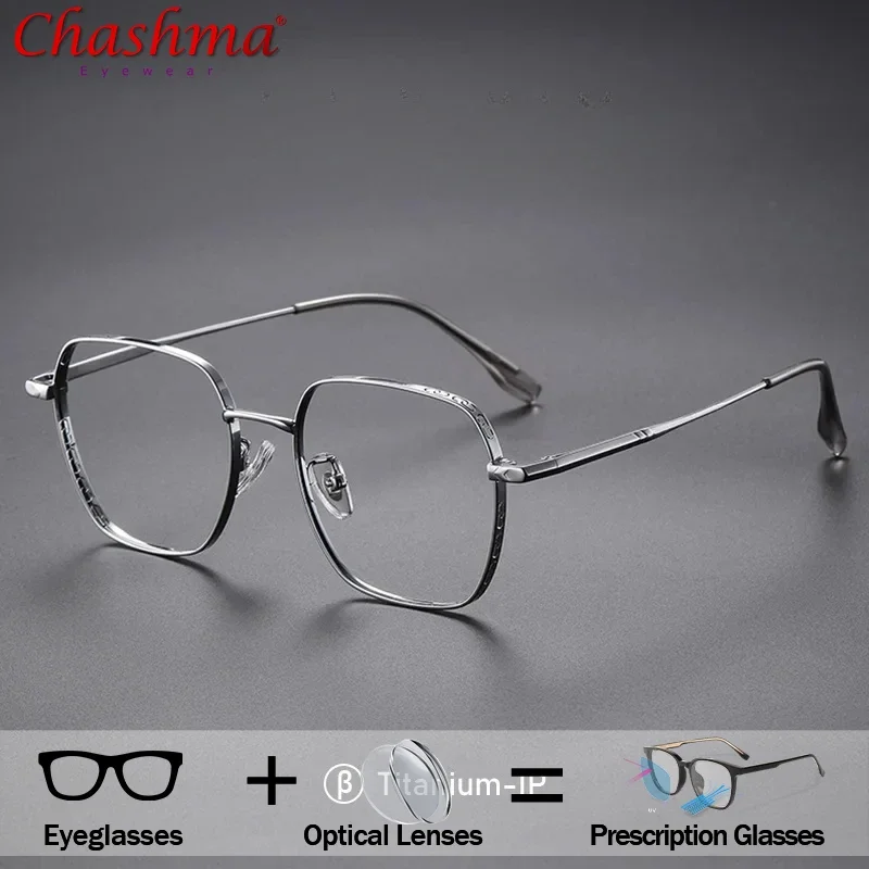 

Square Titanium Prescription Glasses Men Myopia Bifocal 1.74 Photochromic Eyeglasses Optical Doctor With Progressive Spectacles