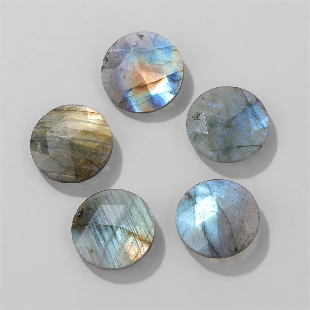 1 PC Strong Luster Natural Labradourite Charms Waterdrop Square Shape Stone Pendant For Jewelry Making Necklace DIY Earrings view 4