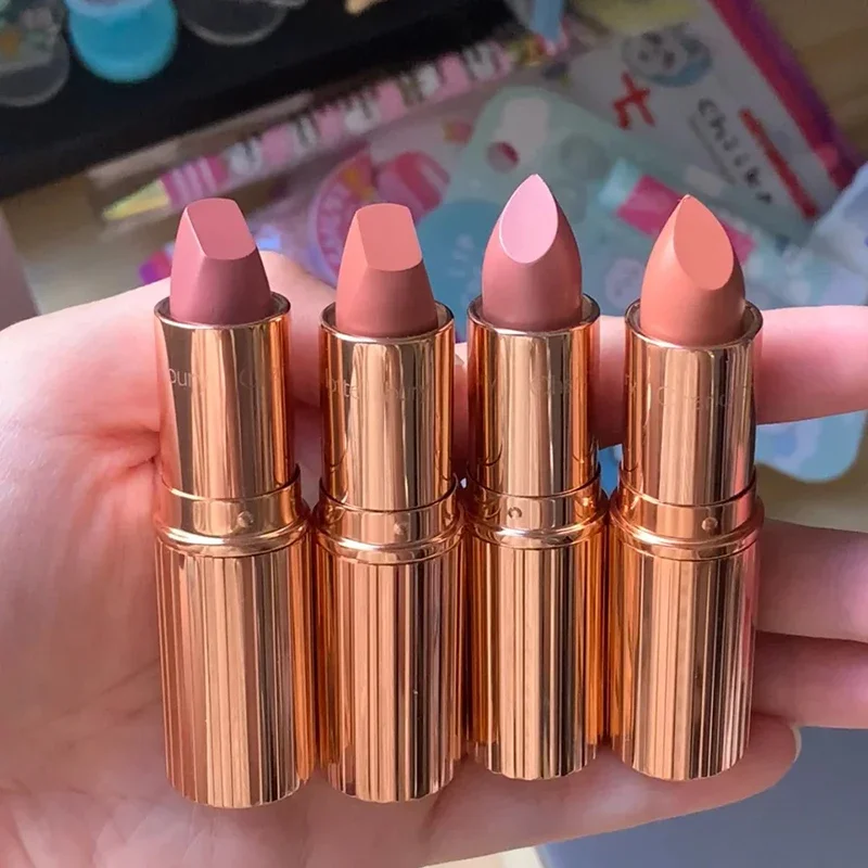Hot C/T Multicolored Lip Gloss Lipstick Matte Solid Smooth Velvet Long-lasting Waterproof Non-stick Cup Non-fade Women's Makeup