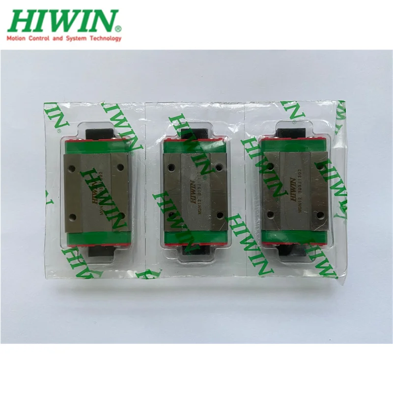 1pc Original Hiwin linear guide MGN12 100 150 200 250 300 330 350 400 450 500 550 mm MGNR12 rail + 2pcs MGN12H blocks CNC parts