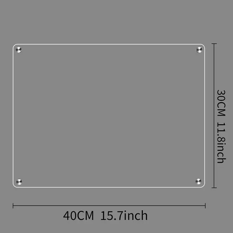 Trocken abwischbarer Wochenkalender, Acryl, magnetisch, trocken abwischbarer Planer für Kühlschrank, 38,1 x 27,9 cm, Desktop-Whiteboard, Kalender, Zeitplantafel