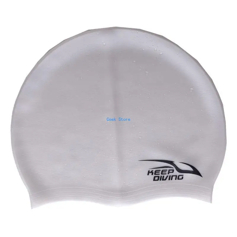 

11UE Waterproof Comfy Bathing Swimming Hat Easy to Put On Off for Long Short Hair