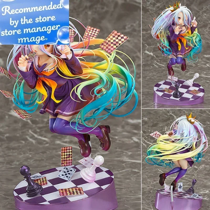 

No Game No Life Figures Zero Shiro Stephanie Dola 22cm Anime Model Dolls Figurines Action Schwi Jibril Fairy Shampoo Figurine