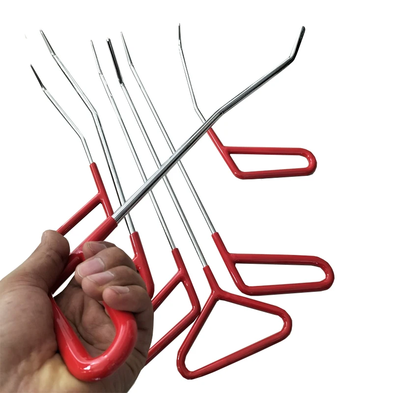 7Pcs Refine Hook And Rod Tools Auto Hail Dent Hook Tools  Rod Car Small Dent Removal Tools