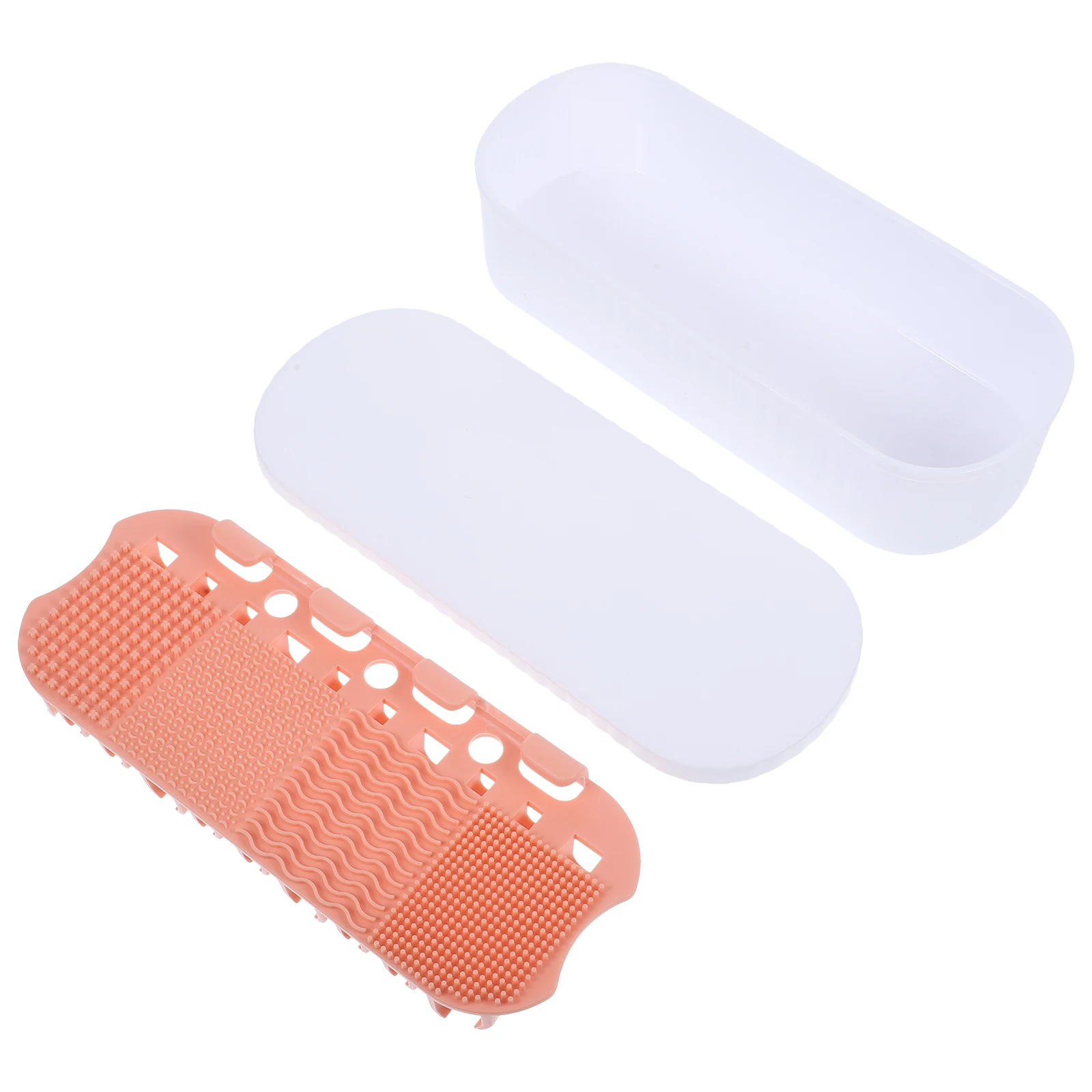 

Portable Makeup Brush Cleaning Storage Box Miss Cleaners TPR Organizer Case Travel Compact Lightweight Cleaner for Brushes