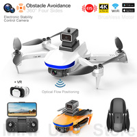 S5S Obstacle Avoidance Folding Quadcopter With ESC Camera Mini UAV Drone 4K Optical Flow Brushless Helicopters Toys Free Return