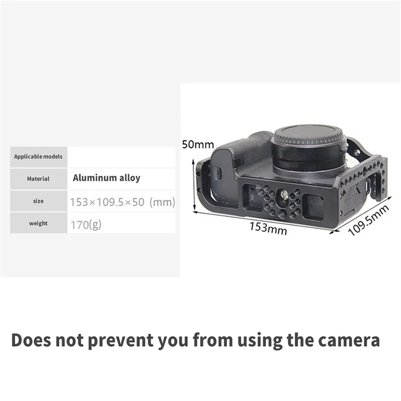 M09K Untuk Arca Swiss Baseplate ARRI Cold Shoe Mount Camera Cage Untuk Canon EOS R ILDC Form-Fit Video Film Rig Stabilizer