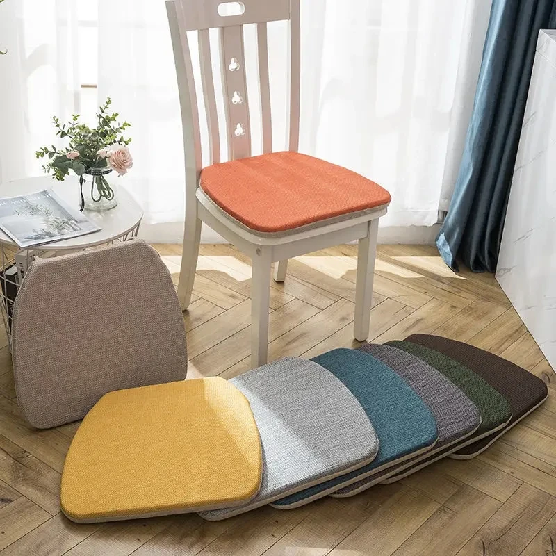 Modern Style Home Sitting Cushion Universal Horseshoe Shaped Dining Chair Non-slip Mat Soft Thickened Office Stool Pads