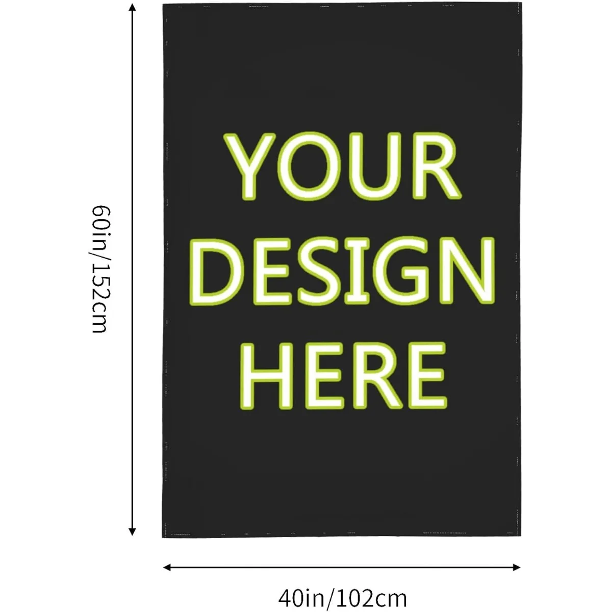 Customized Vertical Wall Hanging Tapestry Personalized Text Backdrop 30x40 Inch for Wedding Birthday Party Aesthetic Gift