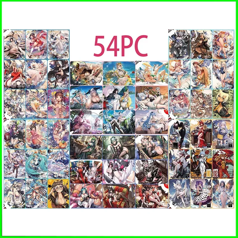 Wife Card Collectible Cards Boys Games Toys Table Games Birthday Gifts DIY Anime Tokai Teio Nami Boa Premium Flash Card 54PC