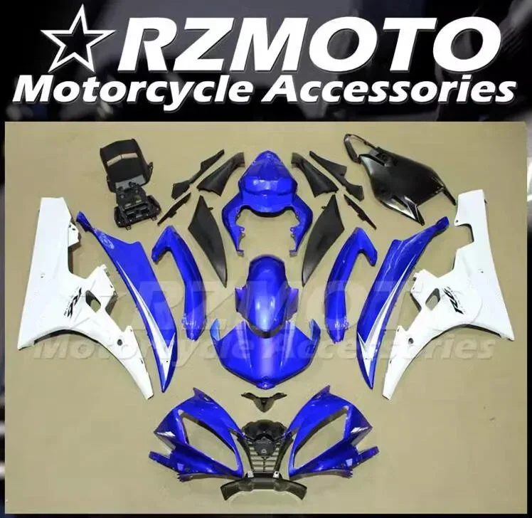 

4Gifts New ABS Motorcycle Fairings Kit Fit For YAMAHA YZF- R6 2006 2007 06 07 Bodywork Set Blue White