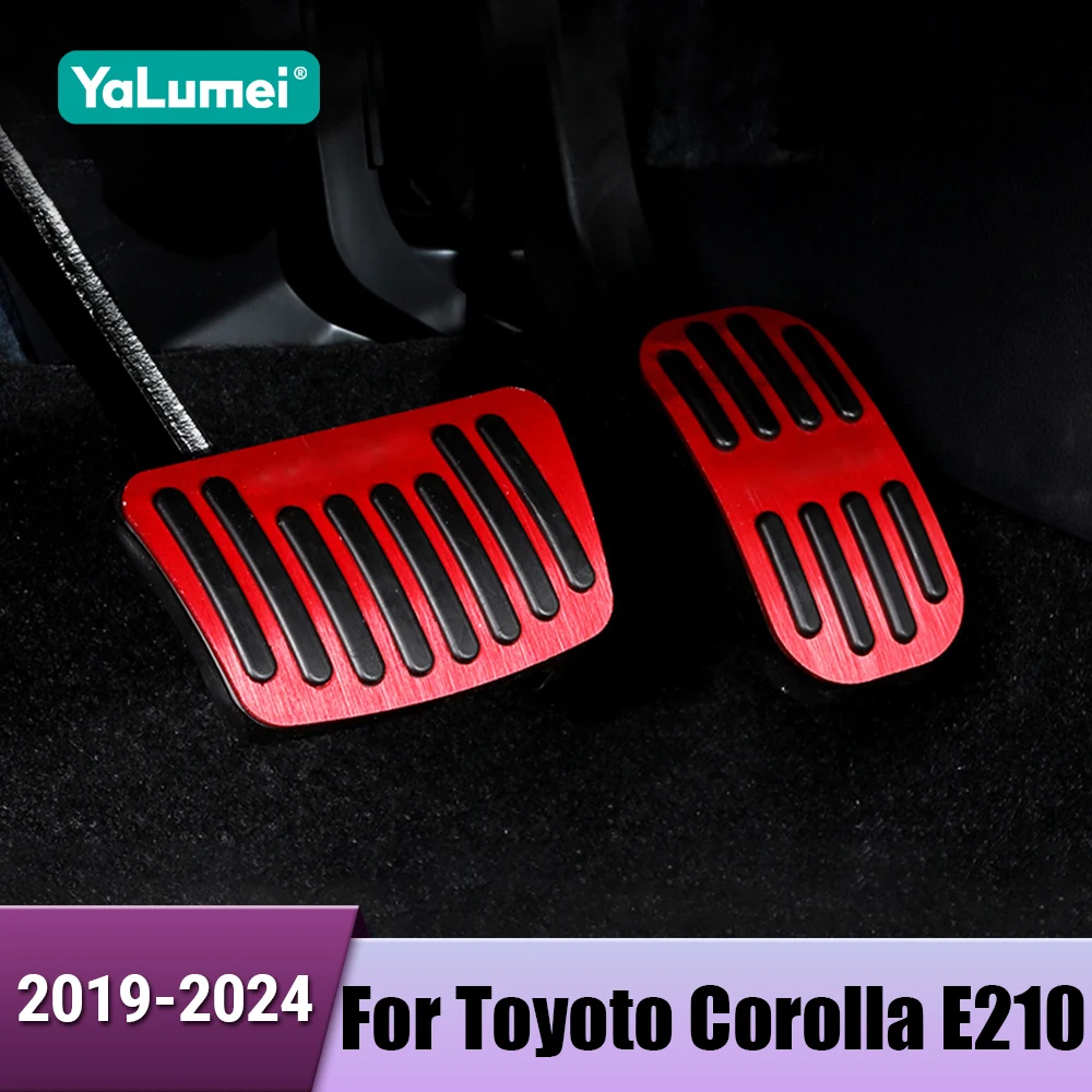 Für Toyota Corolla E210 2019 2021 2022 2023 2024 Hybrid Aluminium Legierung Auto Fußstütze Gaspedal Bremspedal Abdeckung Zubehör
