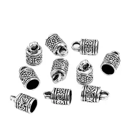 10 Stuks Messing Lederen Uiteinden Koord Lijm In Vat Eindkappen Lederen Koord Zoeken Kit Voor Kumihimo Sieraden Kwast Maken