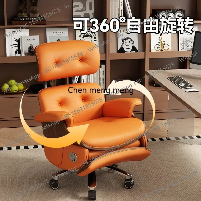 Picture 5: K178 Leather electric boss chair single sofa first class Eames leisure reclining office chair home
