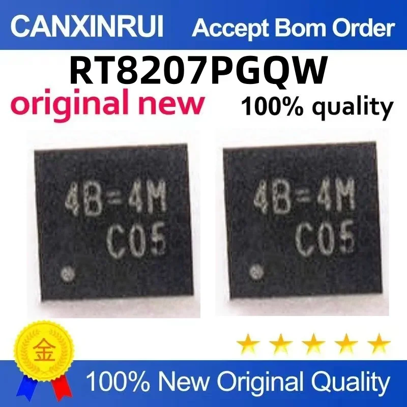 

(5-100 pieces)Brand new original RT8207PGQW 4B=2B 4B=1E 4B=3L 4B=QFN20