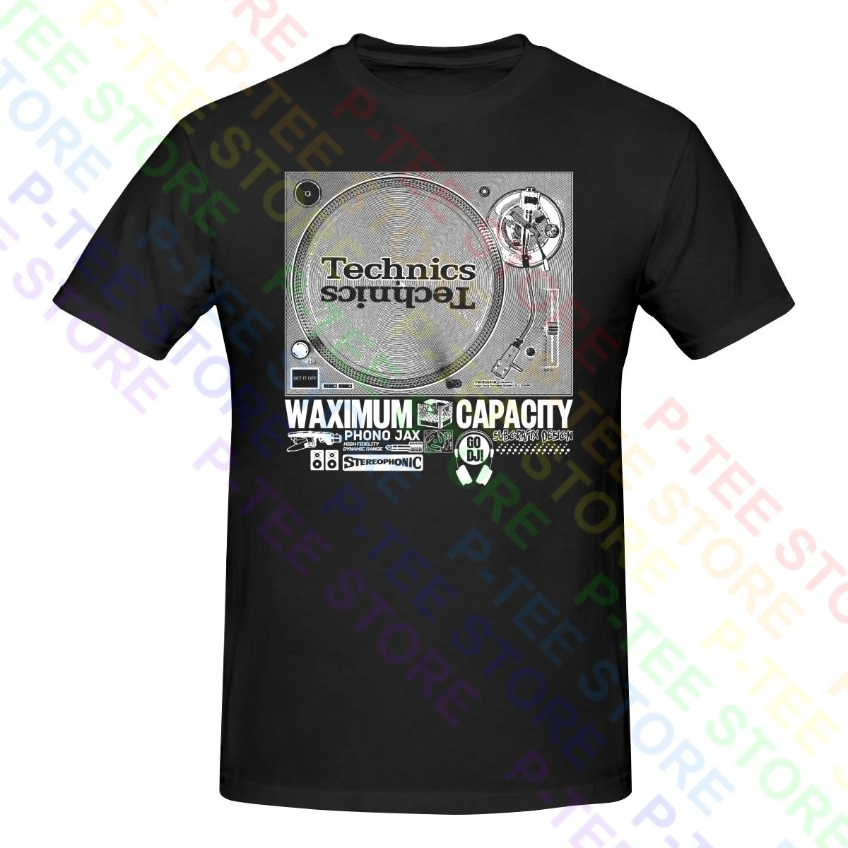 Technics 1200 Music Dee Jay Turntablism Hip-Hop Shirt T-shirt Tee Gift Trendy Novelty Hot Selling