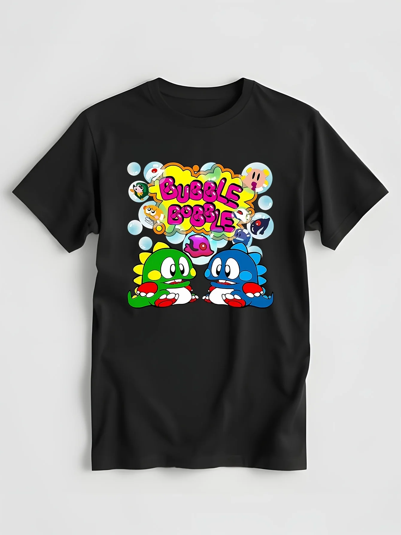 Bubble Bobble Game Amiga Online Gaming Meme Gamer Funny Retro Cult Movie Music Top Cool T Shirt C1040 Dark Grey,