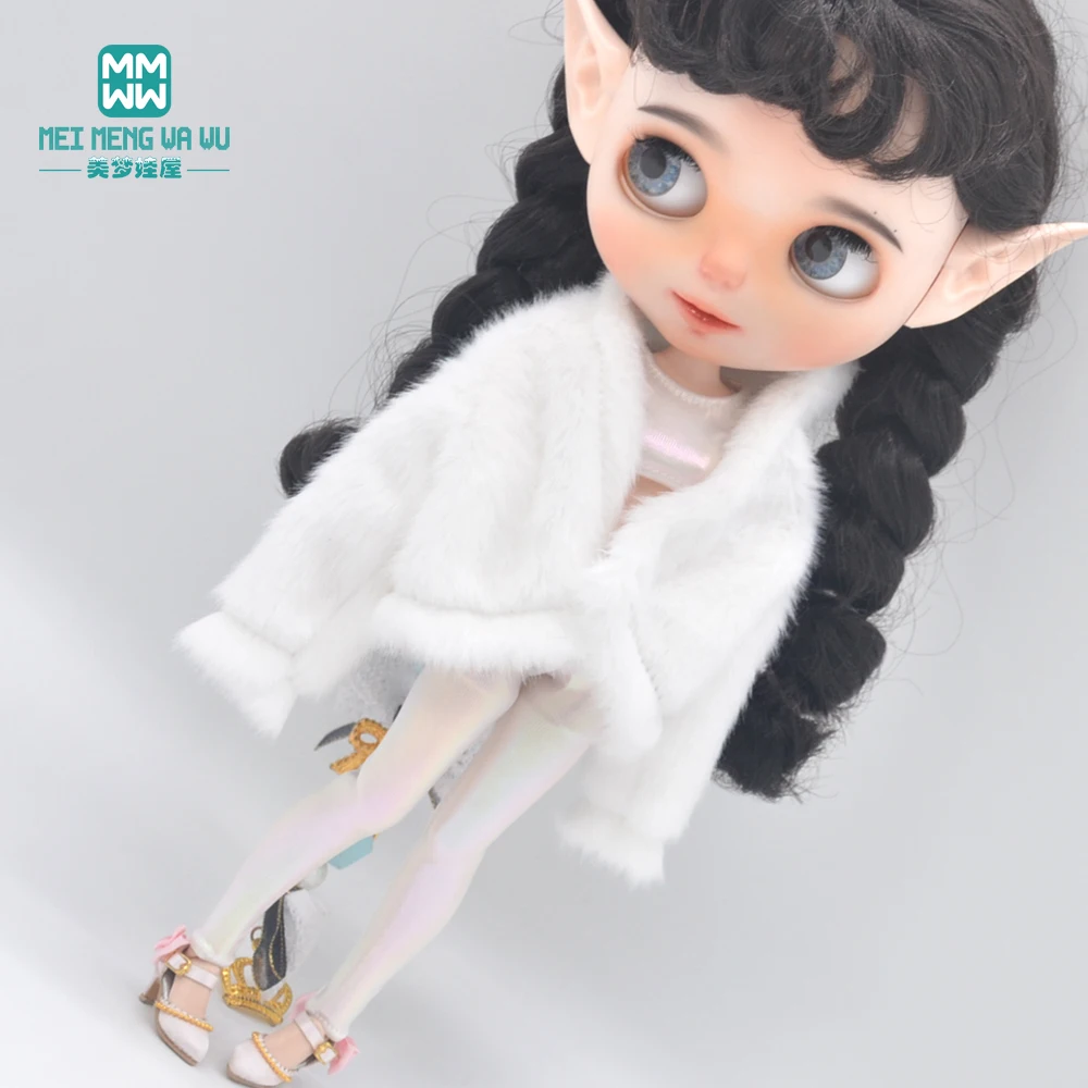 인형용 옷 세련된 플러시 재킷 28cm 브라이스 OB22 OB24 인형 장난감 선물에 적합