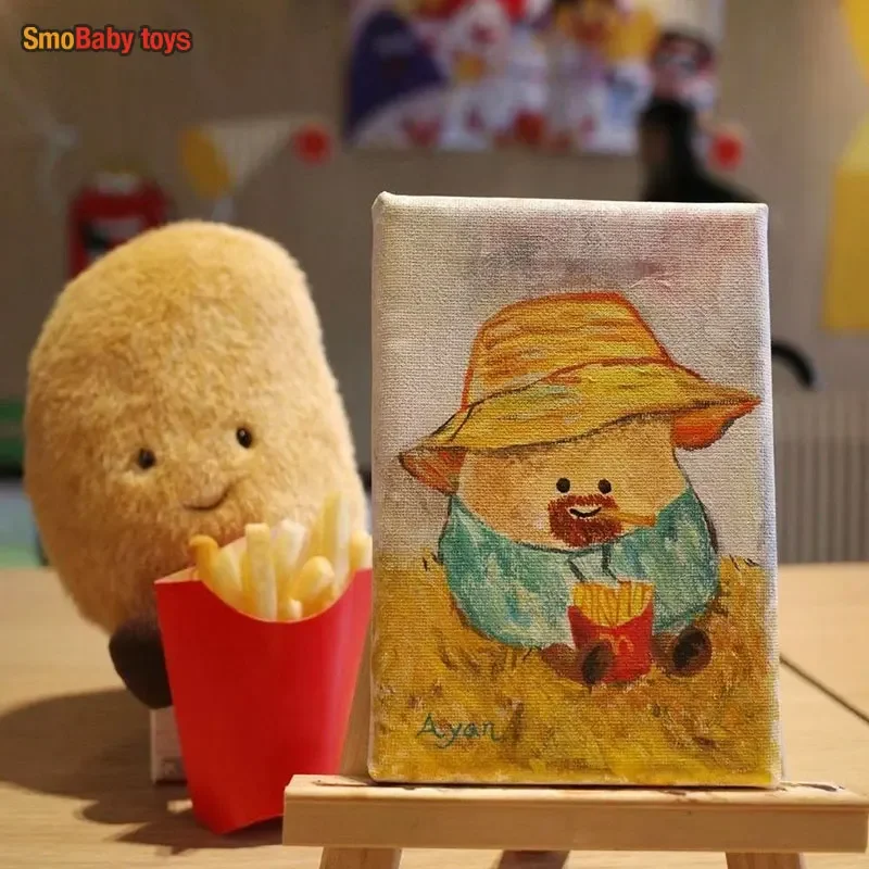 Jelly Cat-mochila escolar de felpa con patatas y verduras, muñeco decorativo como regalos sorpresa de vacaciones para amigos