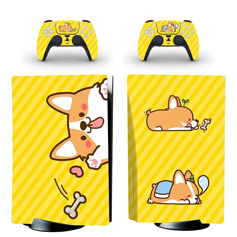 Simpatico adesivo Skin Corgi PS5 Digital Edition per Console e controller PlayStation 5 Cover adesiva Skin per PS5