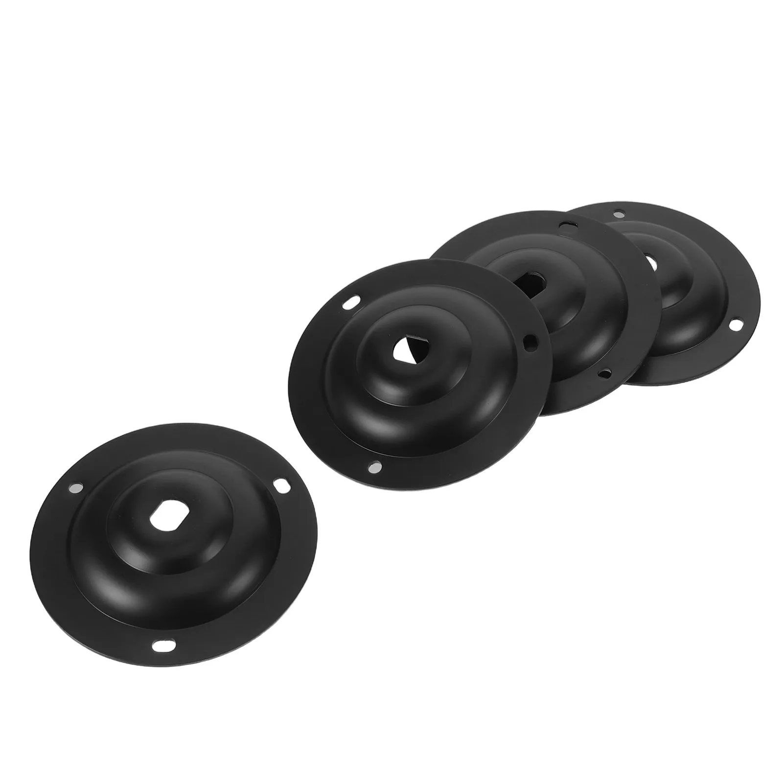 4Pcs Round Cctv Camera Base Plate Mount Disc Mini Security Wall Bracket Stable Support for Indoor Outdoor Surveillance