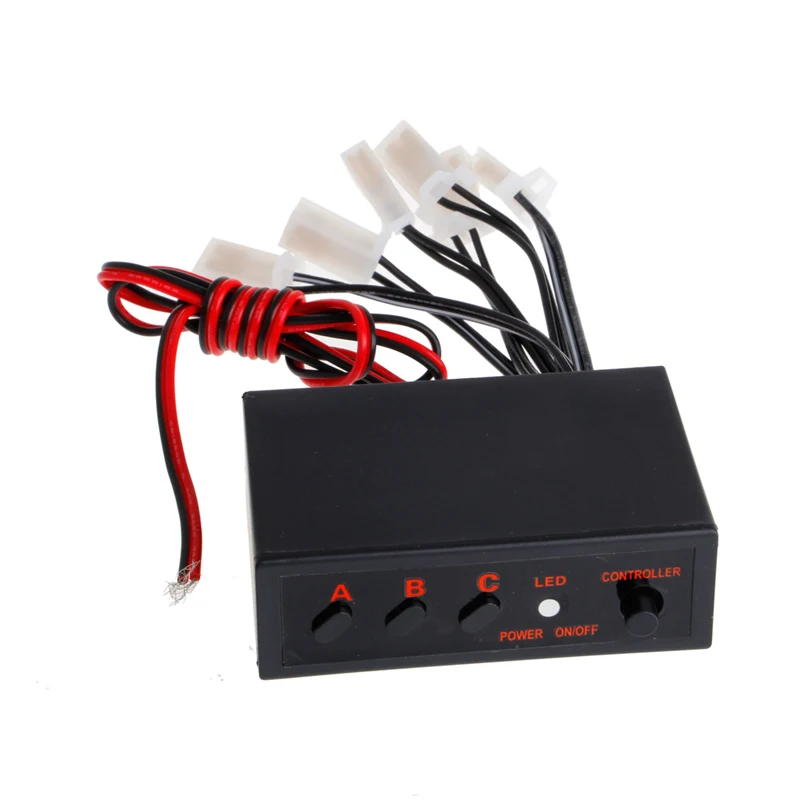 6 Ways for DC 12V Flashing Blinking Controller Box Flasher Module for LED Brake Tail Stop Light