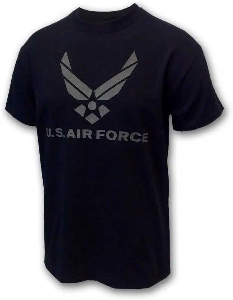 Armed Forces Gear Men's US Air Force Reflective PT Tee Short-Sleeve T-Shirt - Licensed United States Air Force Shirts for Men