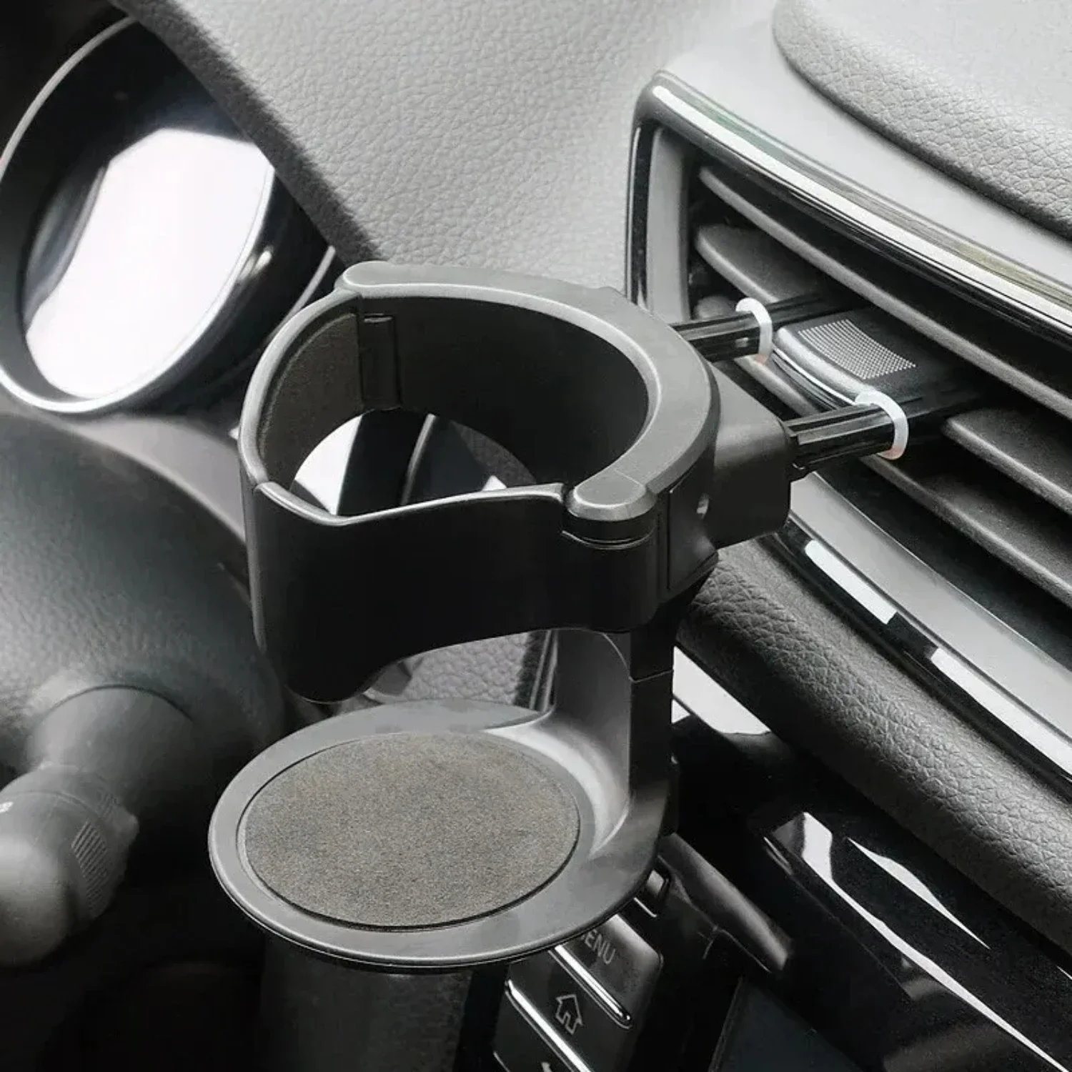 

Convenient, Durable, and Multi-Functional Plastic Car-Mounted Ashtray, Beverage Holder, and Cup Support Bracket - Handy Automoti