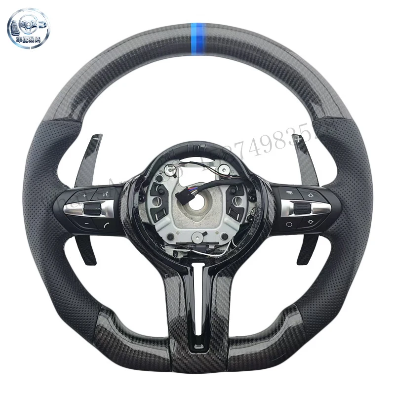 The Most Popular Perforated Leather Carbon Fibre for BMW E90 E91 E92 E93 3 Series Car Steering Wheel