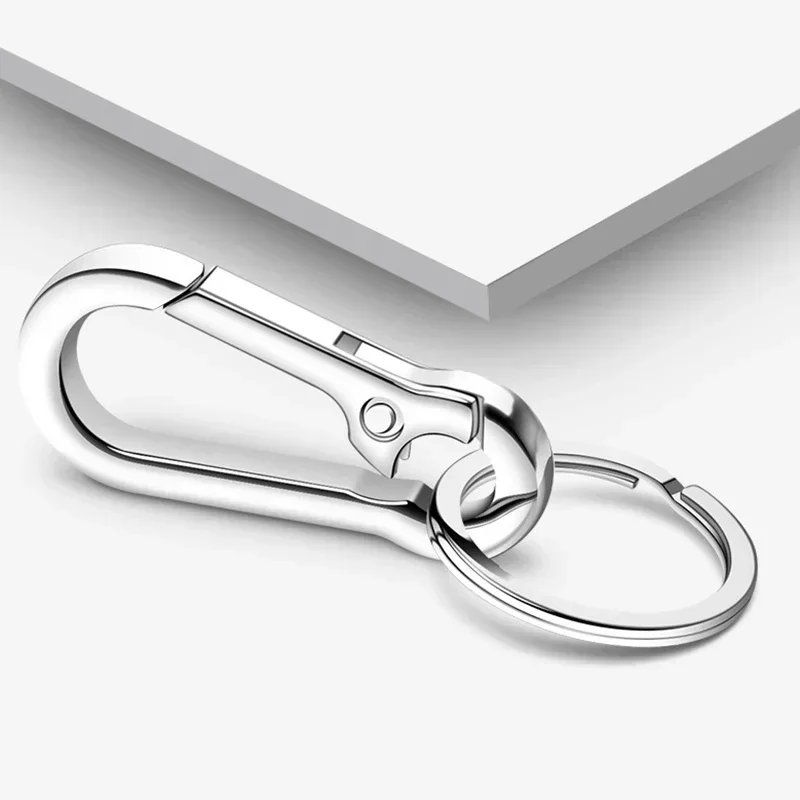 1/5PCS Keychain Gift Car Key Ring Climbing Hook Car Keychain Strong Carabiner Shape Keychain Accessories Vintage Key Chain Ring