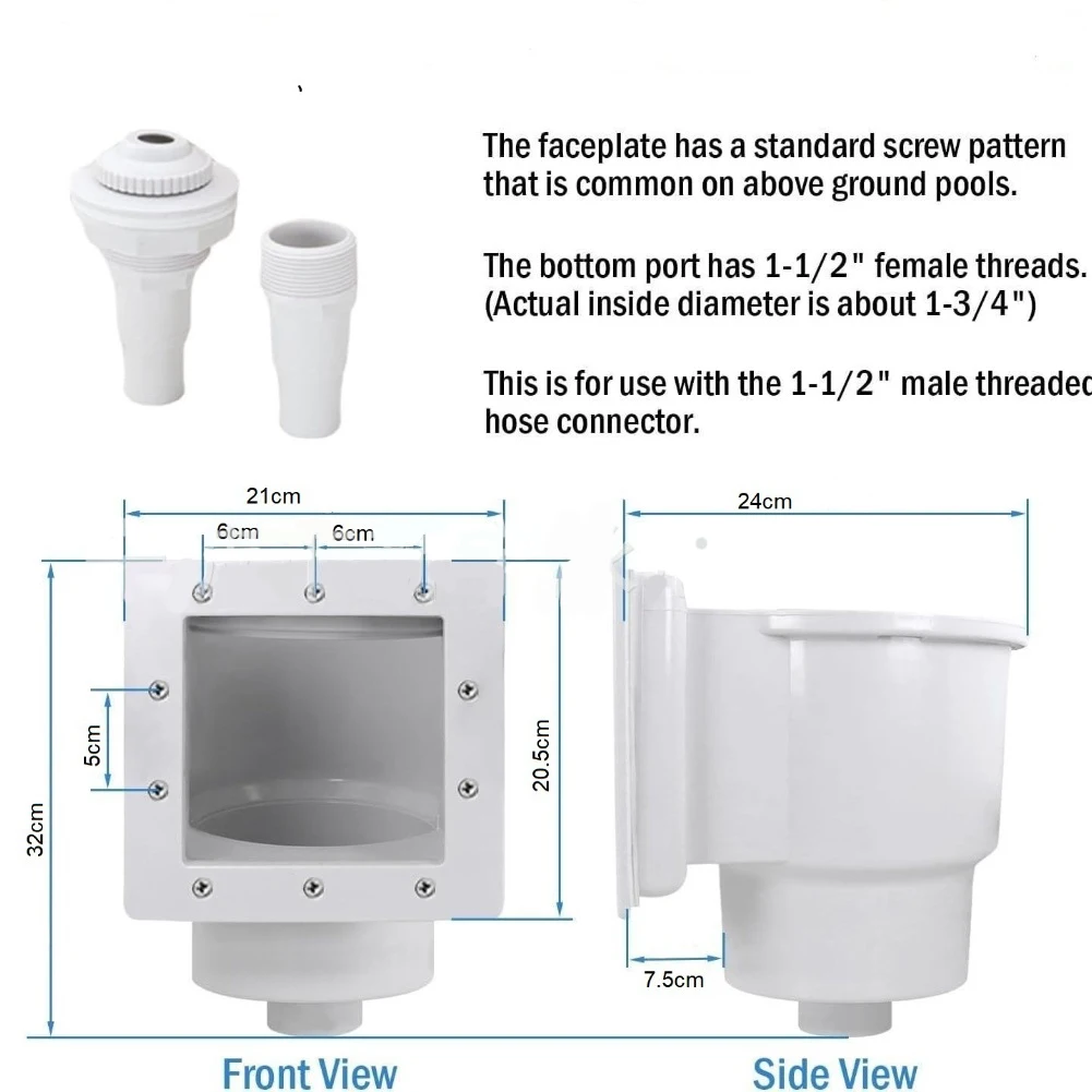 Complete Above Ground Pool Skimmer Kit for Efficient Water Skimming and Debris Removal Easy Installation For Material