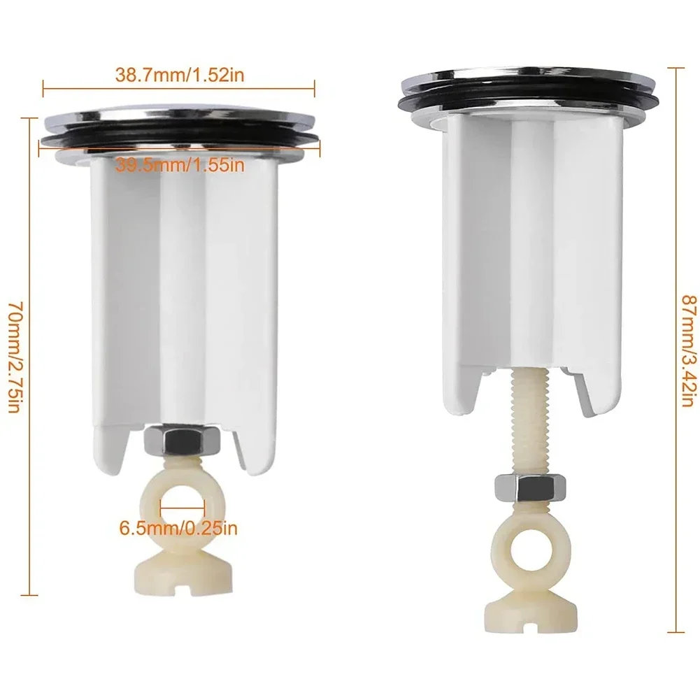 Универсальная пробка для раковины, 40 мм, сменная сливная пробка, пробка для умывальника, универсальная медная крышка, приспособление для ванной комнаты