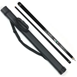 Premium Quality 2-PC Pool Cue Case 1B1S with Carbon Fiber shaft Billiard Cue Bag Gift Set Kit