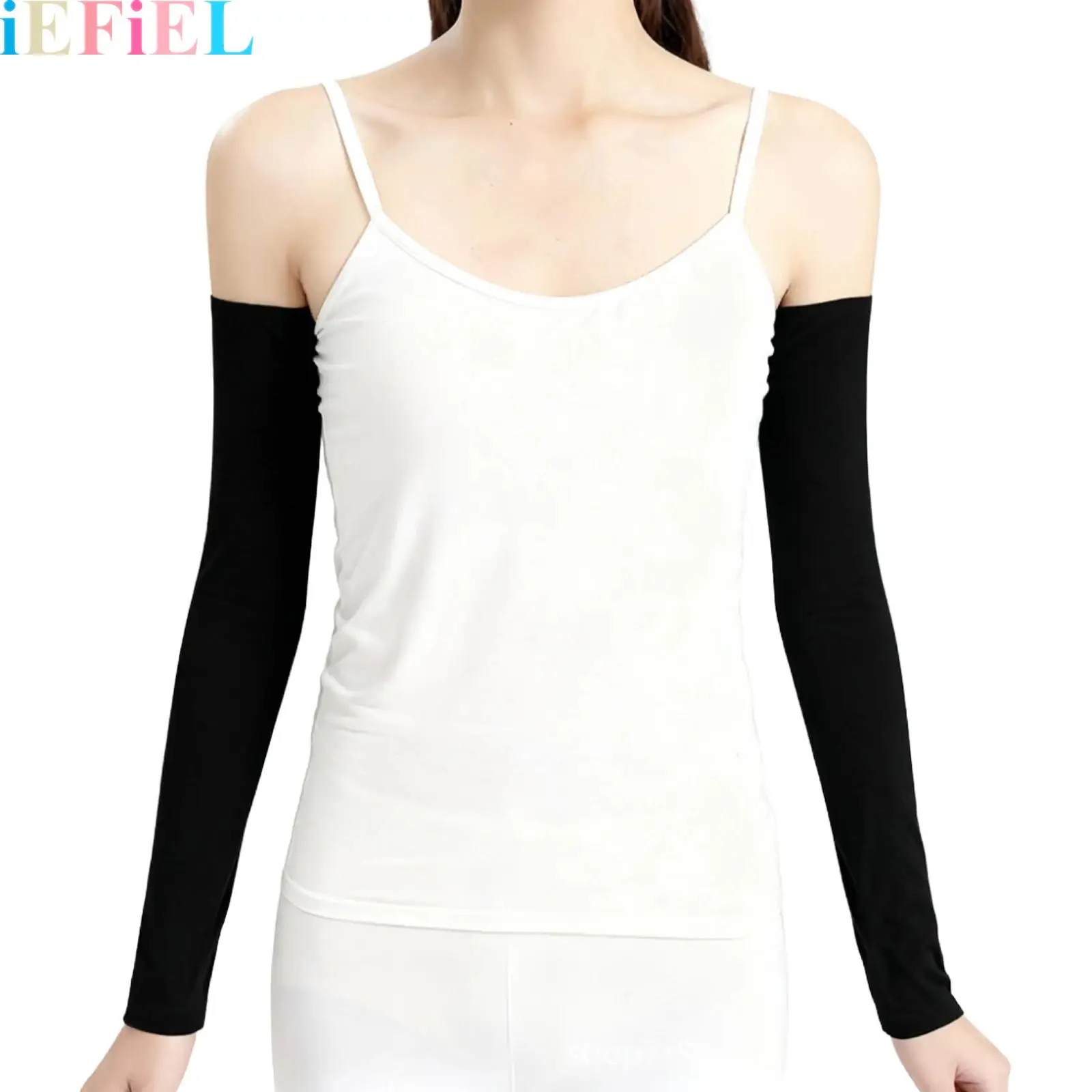 

Warm Arm Warmers Thick Velvet Lined Over Elbow Long Soft Solid Color Sports Arm Guard Cover False Sleeve for Adults