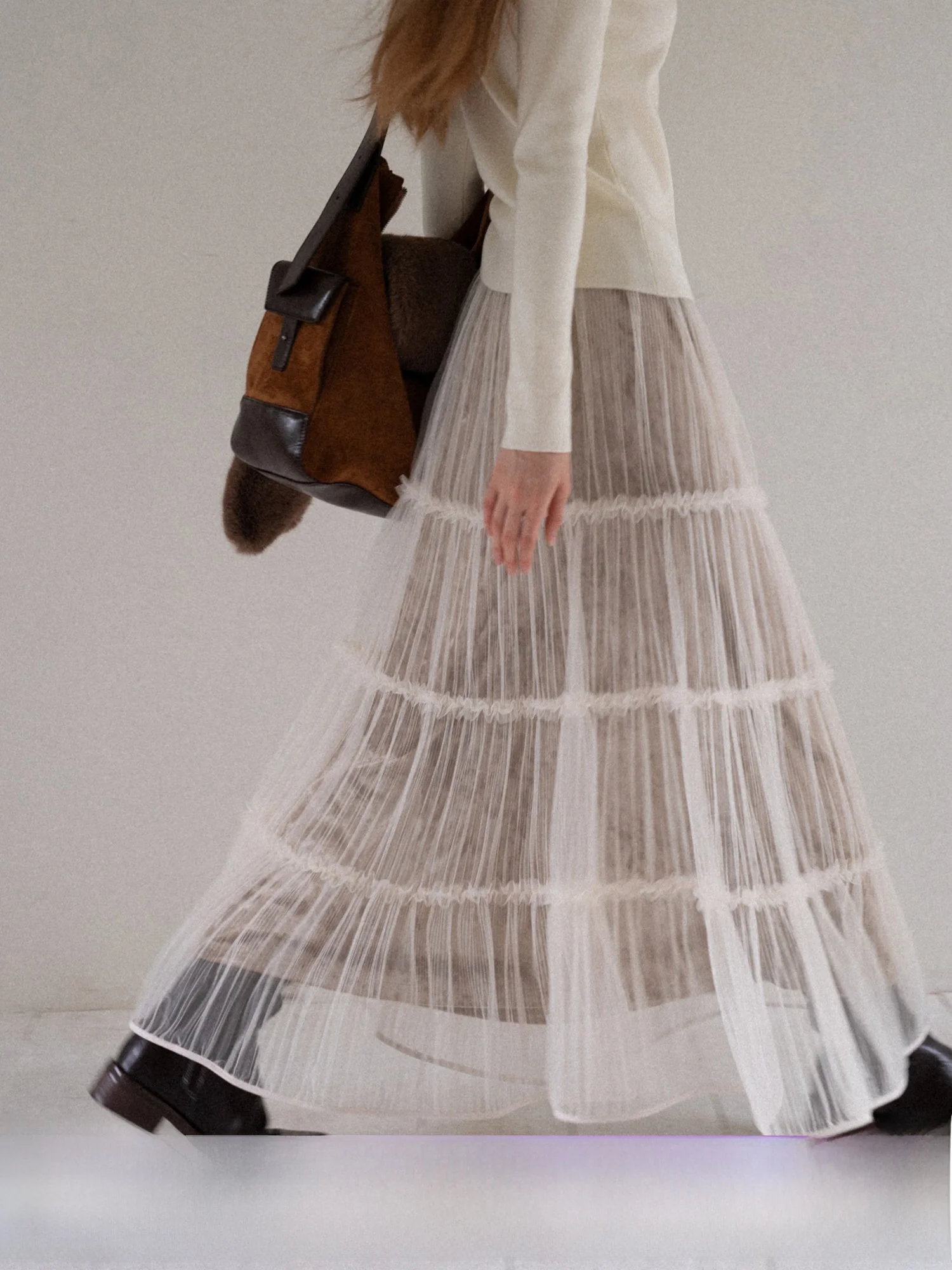 

Юбка миди Eggka с высокой талией, А-силуэта, с бархатной подкладкой и отделкой Me Cake, женская повседневная юбка из полиэстера во французском стиле