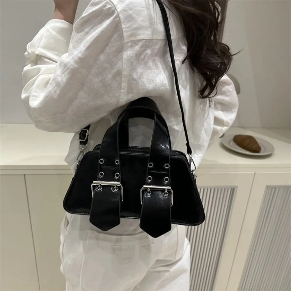 

Повседневная дизайнерская сумка через плечо с пряжкой, роскошная винтажная сумка-кроссбоди, готическая сумка Y2K из искусственной кожи для женщин