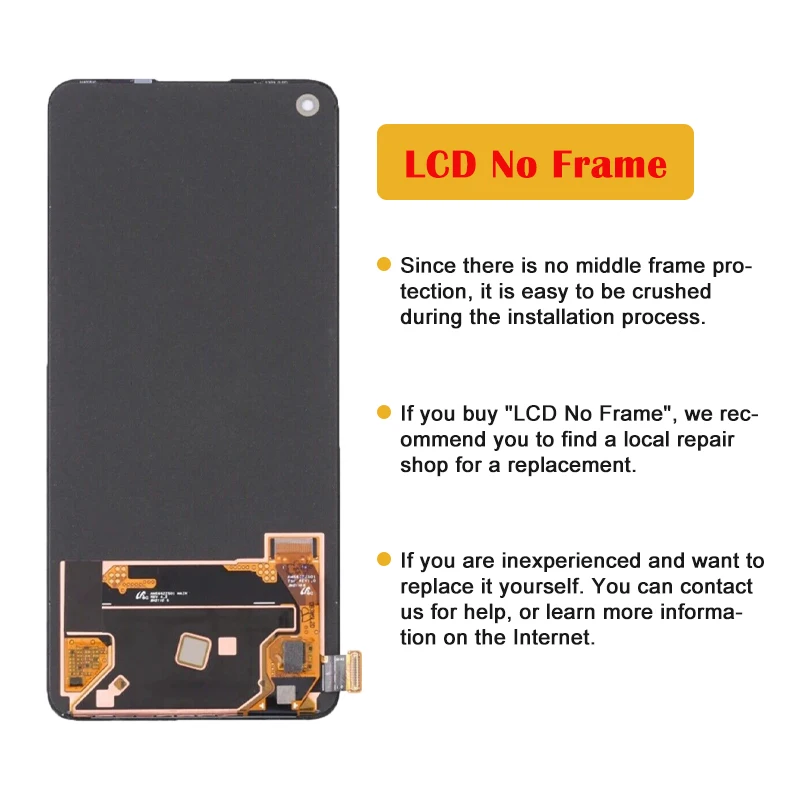 6.43\'\' AMOLED For Oneplus Nord 2T Nord2T CPH2399 CPH2401 LCD Display Touch Screen Digitizer Assembly