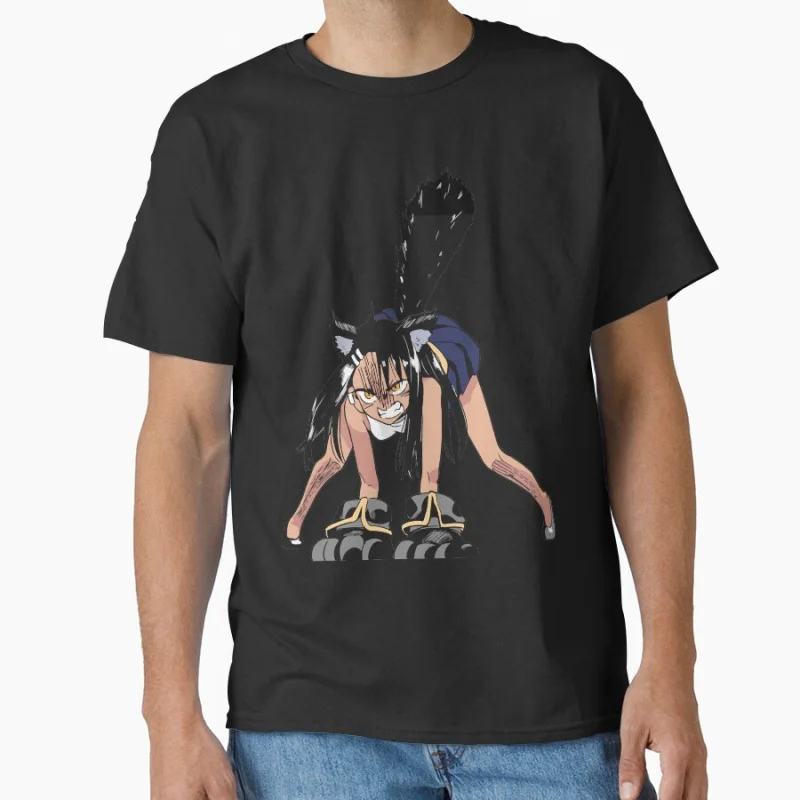 

Nekotoro style Dont Toy With Me, Miss Nagatoro Anime T shirt for man Large size Tops Manga Graphic Print Y2k Clothes Cartoon Tee