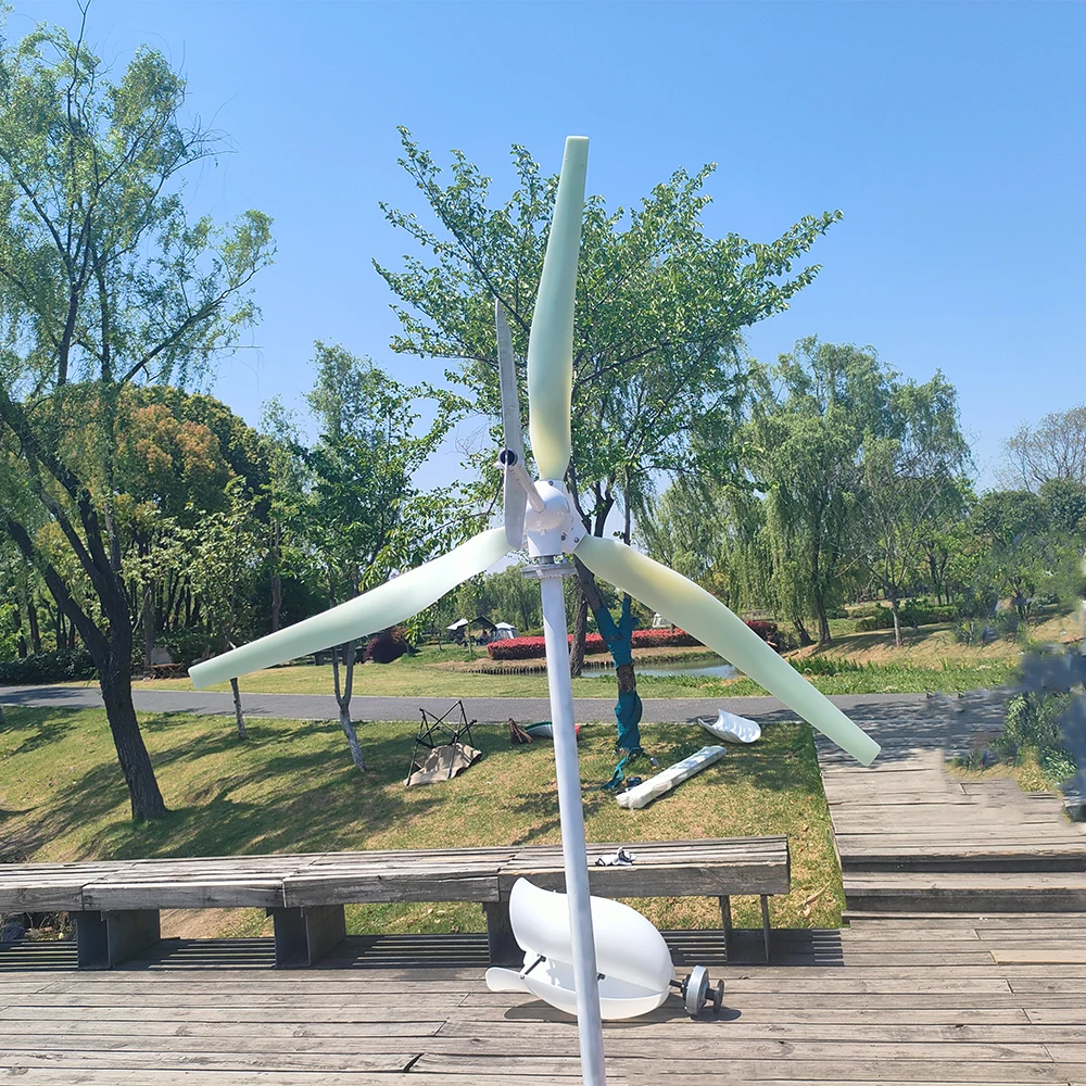 

CE 10KW 8KW 6KW 48V 110V 96V 220V 240V Horizontal Wind Turbines 380V 3Phase AC Generator With On Grid Tie Inverter For Farm